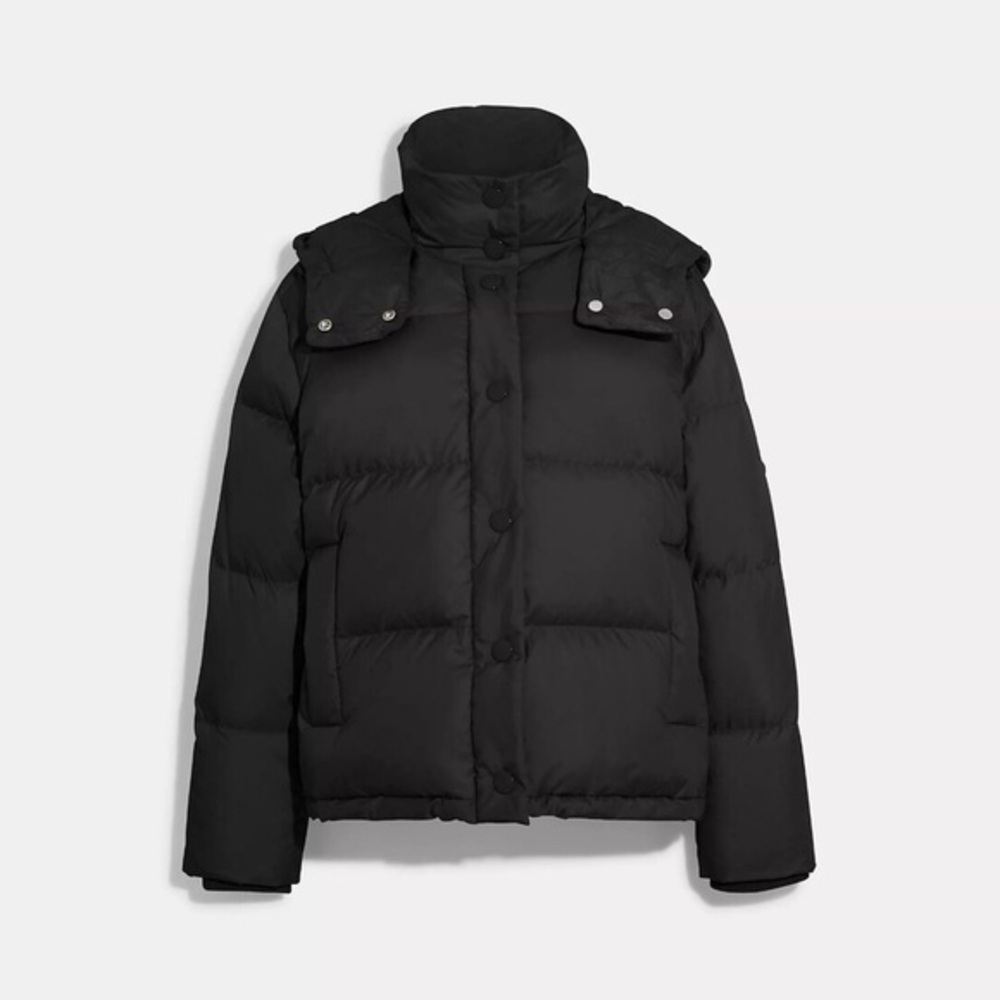 COACH Short Down Puffer Coat Size Large